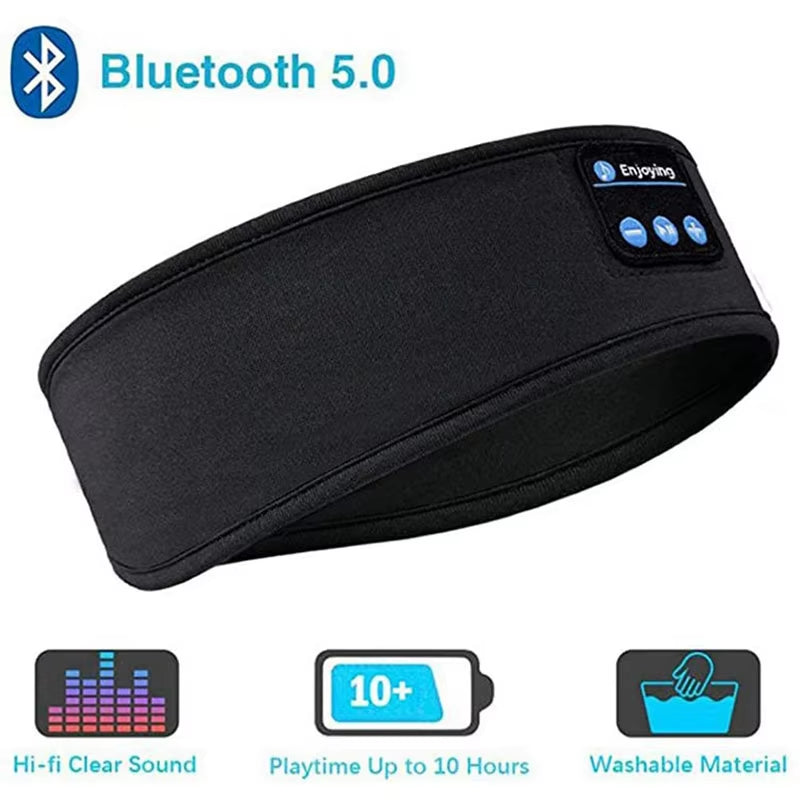 Fone Bluetooth Sleeping Headphones Eye Mask Sleep Headphone Bluetooth Headband Soft Elastic Comfortable Wireless Music Earphones